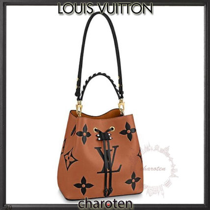 Louis Vuitton NEONOE 2020 21AW Monogram Casual Style Unisex Tassel 3WAY Bi color Leather 