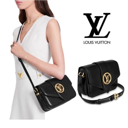 Louis Vuitton PONT NEUF 2020 SS Monogram Casual Style Plain Leather Elegant Style Crossbody M55948 