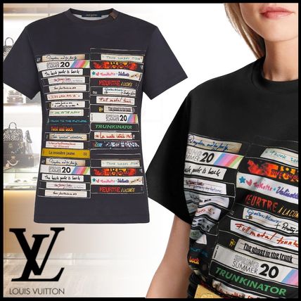 Louis Vuitton 2020 SS Street Style Boat Neck Plain Cotton Medium Short Sleeves 1A7UFN 1A7UFL 1A7UFK 1A7UFJ 1A7UFI 1A7UFH 