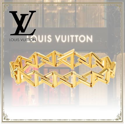Louis Vuitton 2020 21AW Lv Volt Curb Chain Large Bracelet Yellow Gold Q95974 