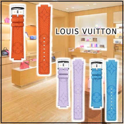 Louis Vuitton TAMBOUR MONOGRAM CANVAS STRAP orange lilac blue more watches R15376 R17269 R15375 