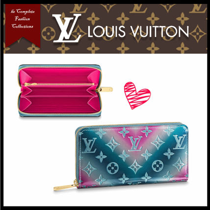 Louis Vuitton MONOGRAM VERNIS Monogram Bi color Plain Leather Long Wallet Logo M90520 