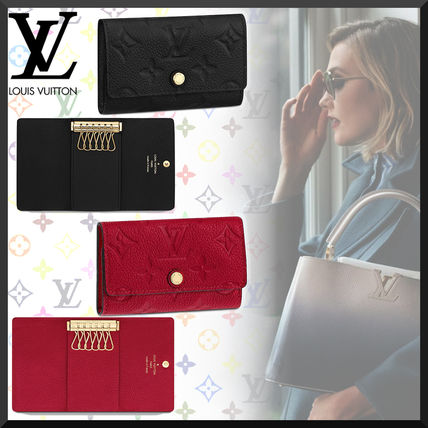Louis Vuitton MONOGRAM EMPREINTE 2020 SS Monogram Unisex Plain Leather Logo Keychains &amp; Bag Charms M63708 M64421 