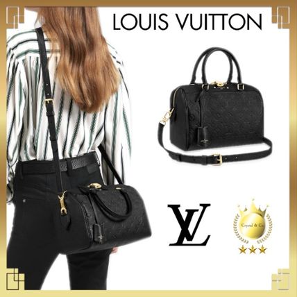 Louis Vuitton SPEEDY 2020 SS Monogram Casual Style 2WAY Leather Office Style 