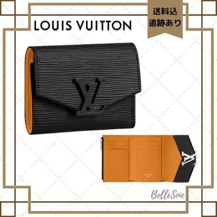 Louis Vuitton EPI 2020 SS Plain Leather Folding Wallet Small Wallet Logo M69218 