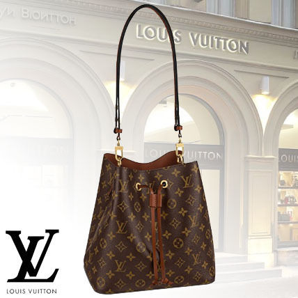 Louis Vuitton NEONOE 2020 SS Monogram 2WAY Leather Crossbody Shoulder Bags 