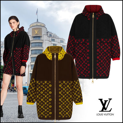 Louis Vuitton 2020 21AW Monogram Wool Silk Blended Fabrics Long Sleeves Cotton 1A8379 1A8372 