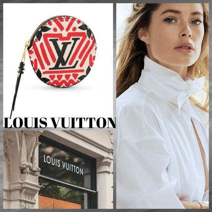 Louis Vuitton 2020 21AW Leather Logo Coin Cases 