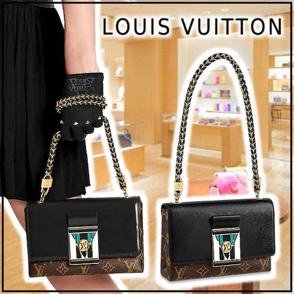 Louis Vuitton POCHETTE LV THELMA black shoulder bags M44916 