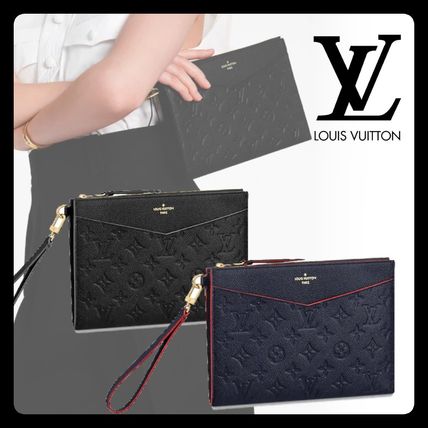 Louis Vuitton MONOGRAM EMPREINTE Pochette Melanie Mm M68706 M68705 