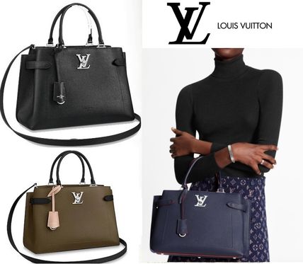 Louis Vuitton LOCKME 2019 20AW Monogram Unisex Blended Fabrics 2WAY Shoulder Bags 