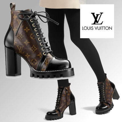 Louis Vuitton MONOGRAM 2017 18AW Logo Boots Boots 