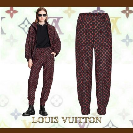 Louis Vuitton 2020 21AW Casual Style Nylon Cotton Medium Logo Pants 1A83SO
