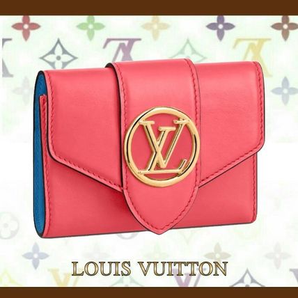 Louis Vuitton PONT NEUF 2020 21AW Leather Logo Folding Wallets M69177 