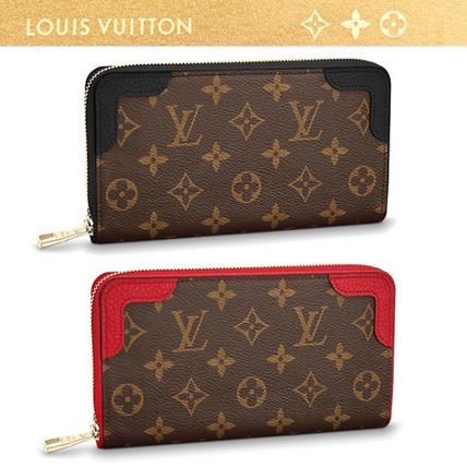 Louis Vuitton ZIPPY WALLET 2019 SS Monogram Leather Long Wallet Logo Long Wallets M61854 M61855 