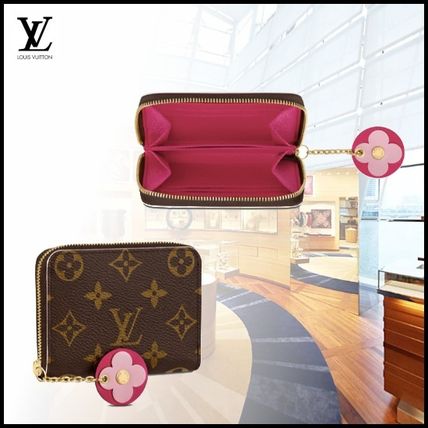 Louis Vuitton ZIPPY COIN PURSE 2019 SS Flower Patterns Monogram Canvas Coin Cases 