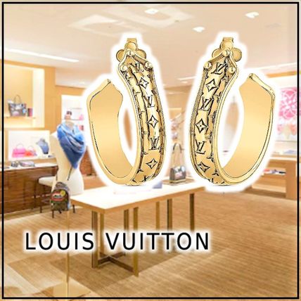Louis Vuitton 2020 21AW 2020 21 AW NANOGRAM SWEET DREAMS HOOP EARRINGS PM gold M69654 