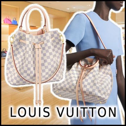 Louis Vuitton GIROLATA white totes N41579 