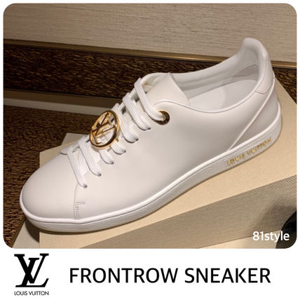 Louis Vuitton Rubber Sole Casual Style Unisex Street Style Leather Logo 