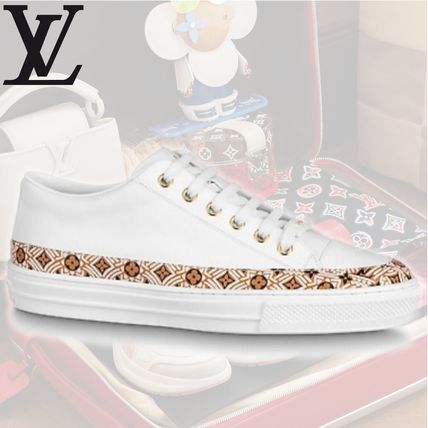 Louis Vuitton 2020 21AW Flower Patterns Monogram Rubber Sole Lace up Casual Style 1A85EW 