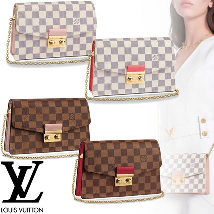 Louis Vuitton DAMIER AZUR 2020 SS Croisette Chain Wallet N60288 N60287 N60358 N60357 