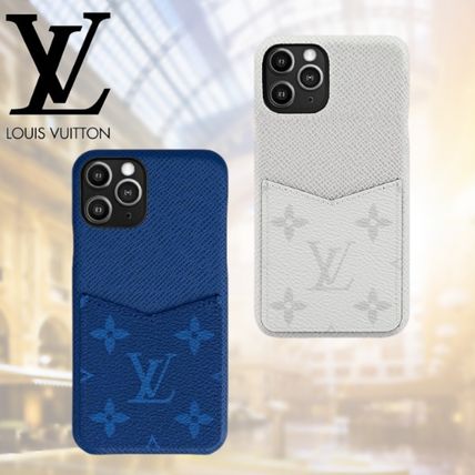Louis Vuitton MONOGRAM Monogram Unisex Leather Logo iPhone 11 Pro Smart Phone Cases M30479 M30477 