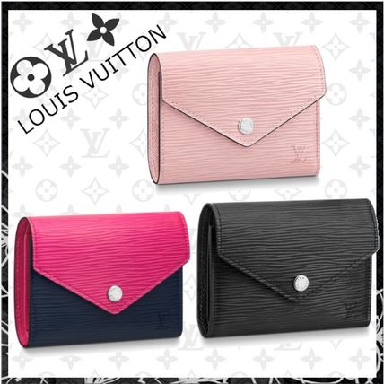 Louis Vuitton EPI 2020 SS Plain Leather Small Wallet Folding Wallets M62946 M62173 M62204 