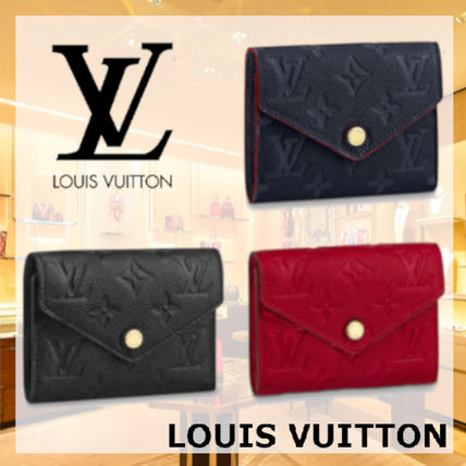 Louis Vuitton PORTEFEUILLE VICTORINE 2018 19AW Monogram Unisex Leather Folding Wallet Folding Wallets M64060 M63701 M64577 