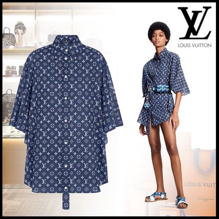 Louis Vuitton MONOGRAM 2020 SS Monogram Street Style Long Jackets 1A7SJW 1A7SJV 1A7SJU 1A7SJT 1A7SJS 1A7SJR 