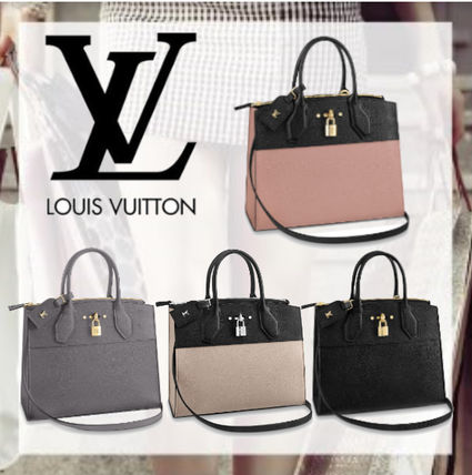 Louis Vuitton CITY STEAMER Casual Style Leather Office Style Logo Handbags M54314 M53015 M51897 M53019 