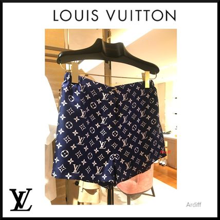 Louis Vuitton MONOGRAM 2020 SS Short Monogram Casual Style Silk Elegant Style Shorts 1A7SFI 1A7SFH 1A7SFG 1A7SFF 