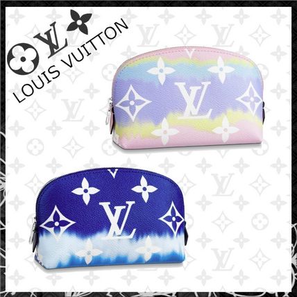 Louis Vuitton MONOGRAM 2020 21AW Monogram Canvas Tie dye Leather Pouches &amp; Cosmetic Bags M69139 M69138 