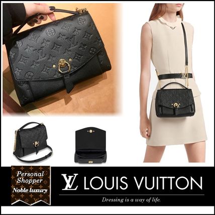Louis Vuitton MONOGRAM EMPREINTE 2020 SS Monogram Calfskin 2WAY Chain Plain Leather Crossbody Logo 