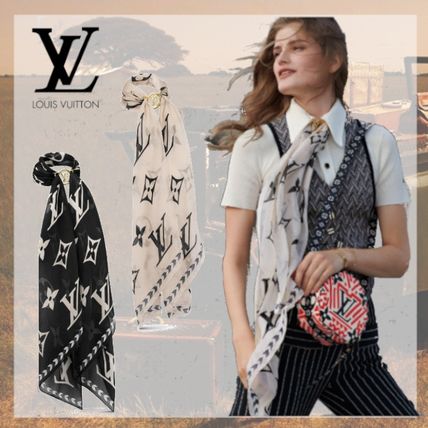 Louis Vuitton 2020 21AW Knit &amp; Fur Scarves M76501 M76500 