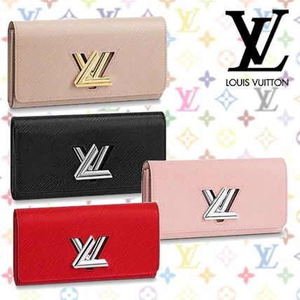 Louis Vuitton Unisex Blended Fabrics Leather Logo Long Wallets M68309M61178M61179M67510 