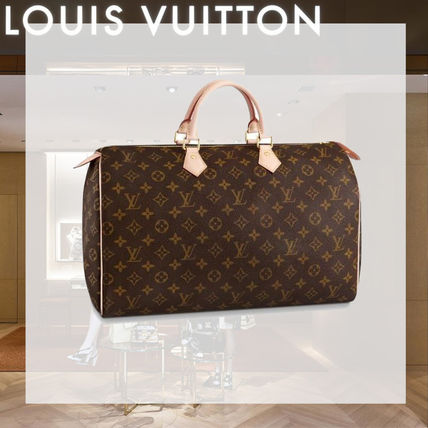 Louis Vuitton MONOGRAM Monogram Plain Leather Office Style Logo Handbags M41106 