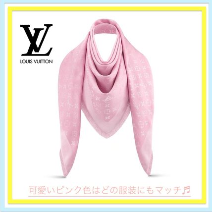 Louis Vuitton 2019 Cruise Monogram Silk Fringes Elegant Style Logo Accessories 