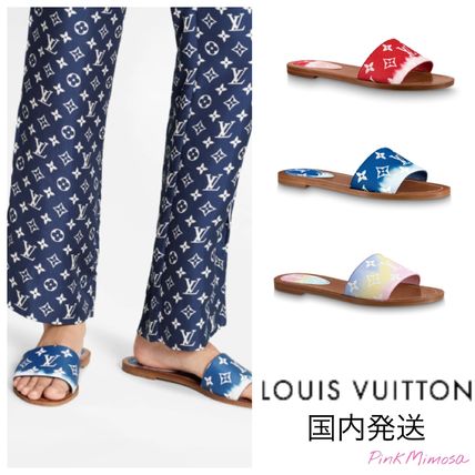 Louis Vuitton MONOGRAM 2020 SS Lv Escale Lock It Flat Mule 1A7TP0 1A7TO6 1A7TNC 