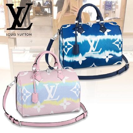 Louis Vuitton 2020 21AW Monogram 2WAY Leather Crossbody Logo BostonDuffles M45123 M45146 