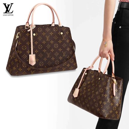 Louis Vuitton MONOGRAM Monogram Casual Style 3WAY Plain Leather Office Style M41056 