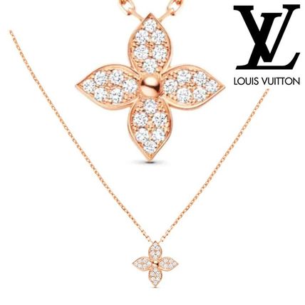 Louis Vuitton MONOGRAM 2019 SS Star Blossom Pendant Pink Gold And Diamonds Q93710 