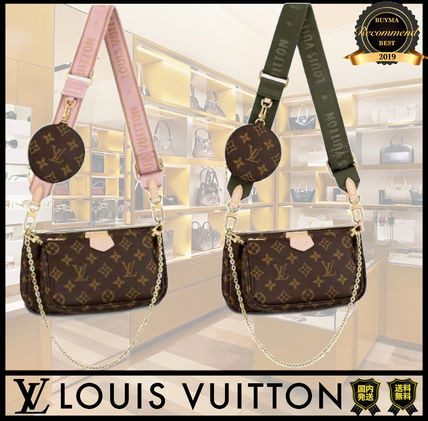Louis Vuitton Monogram Casual Style Bag in Bag 2WAY Chain Leather 