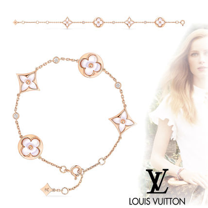 Louis Vuitton 2020 SS Casual Style Flower Chain Party Style 18K Gold Elegant Style Q95596 