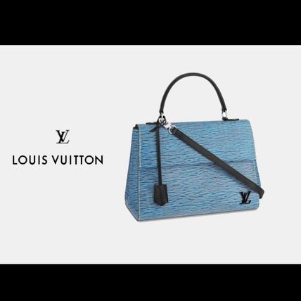 Louis Vuitton EPI Casual Style 2WAY Plain Leather Crossbody Logo Handbags 