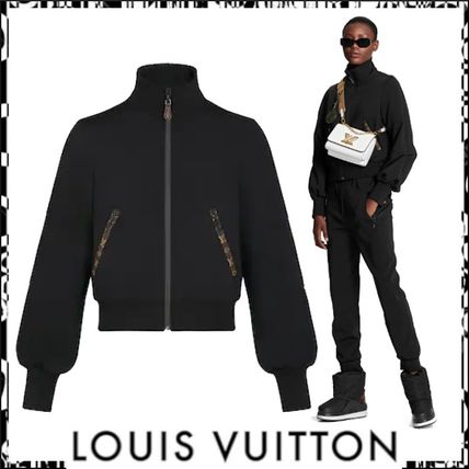 Louis Vuitton Black Monogram Jogging Jacket In Technical Jersey 1A82D6 