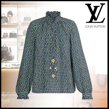 Louis Vuitton 2020 SS Blouse With Monogram Flower Detail 1A60KI 1A60KH 1A60KG 1A60KF 1A60KE 1A60KD 