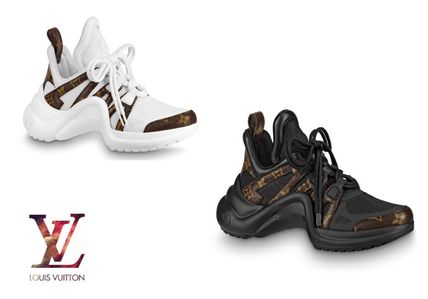 Louis Vuitton Casual Style Logo Low Top Sneakers 1A43LG 