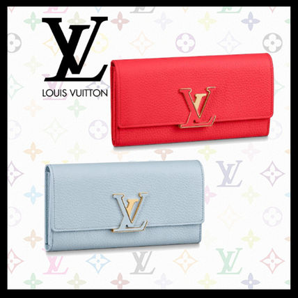 Louis Vuitton 2020 SS Unisex Calfskin Leather Folding Wallet Small Wallet Logo M69060 M69068 