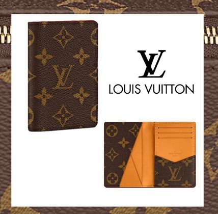 Louis Vuitton 2020 SS Monogram Leather Folding Wallet Logo Folding Wallets M68905 