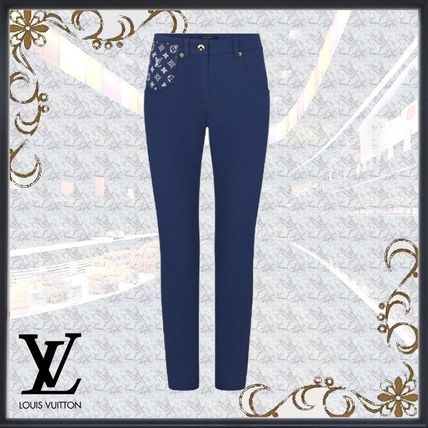 Louis Vuitton 2020 21AW Monogram Denim Street Style Plain Long Skinny Jeans 1A7TIF 